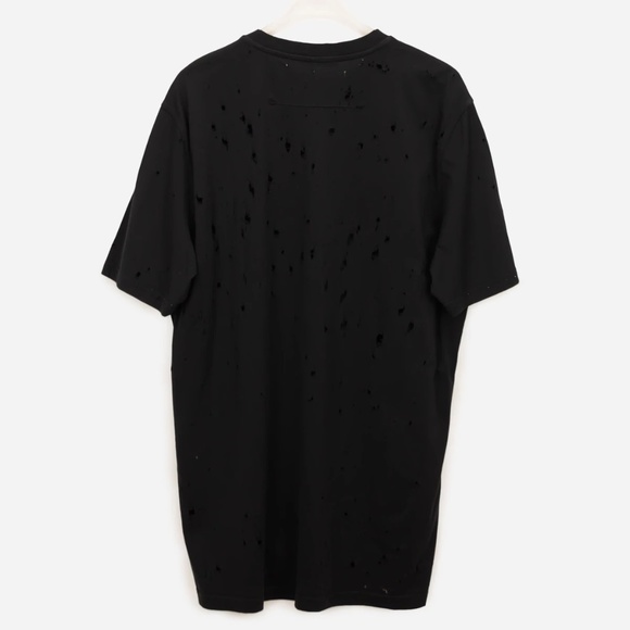 GIVENCHY  Black and White Logo Printed Cotton T-Shirt Size XS - Picture 2 of 3